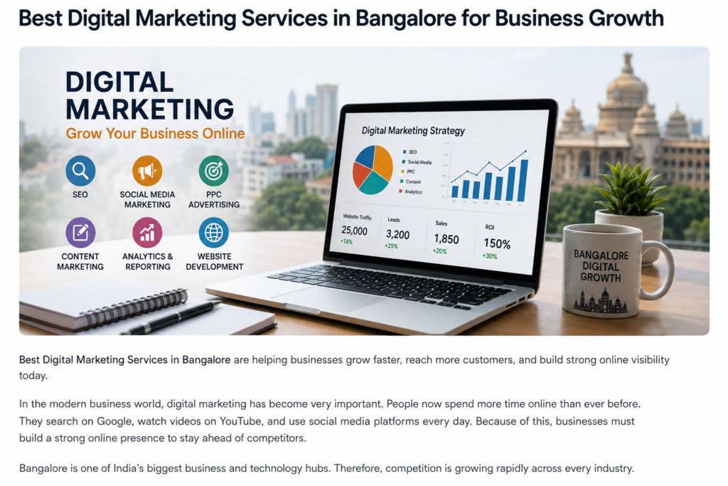 Best Digital Marketing Services in Bangalore for Business Growth are helping businesses grow faster