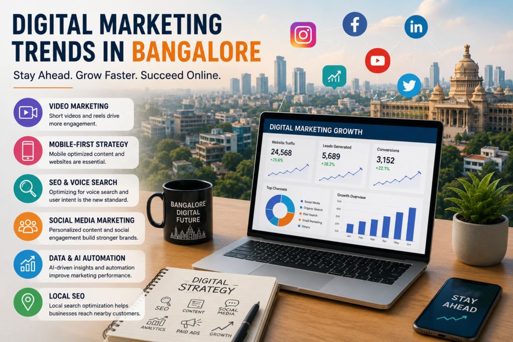 Digital Marketing Trends in Bangalore are changing rapidly as businesses focus more on online growth