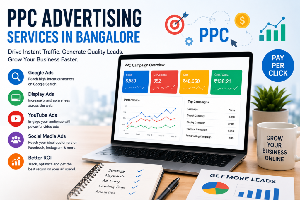 PPC Advertising Services Bangalore are helping businesses generate instant traffic, quality leads